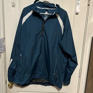 Sunice Teal and Light Gray Windbreaker Jacket